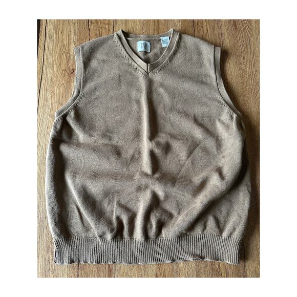GAP Vintage Brown Sweater Vest Size XLarge - Picture 1 of 4